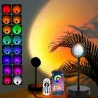 JIMEI Sunset Lamp Projector Led Lights for Bedroom Night Light RGB Lights Sun...