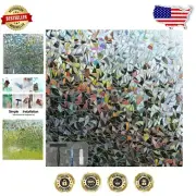 Static Cling Rainbow Window Film for 24-Hour Privacy & UV Blocking - 45" x 78.7"