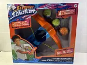 Nerf Super Soaker Storm Ball Wrist Rocket Slingshot w/ 4 Water Absorbent Balls