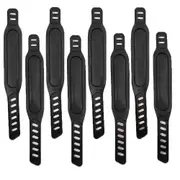 8PCS Exercise Bike Pedal Straps, Adjustable Pedal Straps Foot Pedal Spinning Exercise Bike Home or black