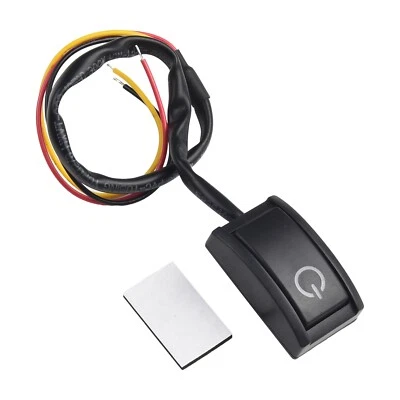DC12V 200mA 2.4W LED Light Car Push Button Latching Turn ON/OFF Switch New (for: Porsche)
