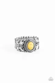 Paparazzi Butterfly Belle Yellow Ring - New
