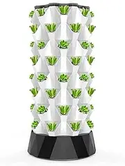 Hydroponics Tower,Hydroponic Growing System, Indoor and Outdoor Hydroponic Growing Kit,Soilless Growing,Vertical Hydroponic Tower Garden for Growing Herbs, Fruits and Vegetables(Size:64Pots)