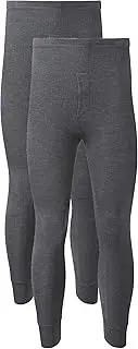 [Style Lockers] Pack of 2 Men's Thermal Trousers Long Johns Warm Underwear Baselayer Warmers Bottoms Pants Size S-XXL