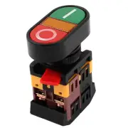 Yellow Light Indicator Lamp 1NO 1NC I/O Momentary Push Button Switch 600V 10A