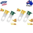 2Pcs Citrus Orange Juicer Portable Fruit Press Hand Juicer for Kitchen (Yellow)
