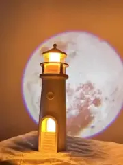 Moon Lighthouse Bluetooth Speaker with Remote & Type-C