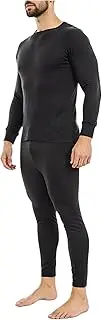 [Cozy Style] Men's Thermal Base Layer - Warm Long Johns, Thermal Leggings, and Men's Thermal Underwear | Thermals Men, Men's Thermals, Thermal Shirts, and Base Layers for Cold Weather Comfort Black, Black, X-Large