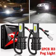 For Mazda RX-7 1993-1995 2X 6500K H3 LED Fog Lights Bulbs Driving Lamp DRL Kit (for: Mazda)