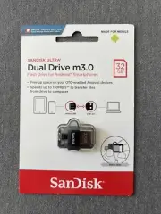 1- SanDisk 32GB Ultra Dual USB 3.0 Flash Drive for Android Smartphones NEW