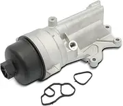 Oil Filter Housing Oil Catch Tank with Gasket Compatible with Min.i R56 1.4L-1.6L 2006-2013 Min.i Cabriolet R57 1.6L 2007-2015 Replace# 11428643757