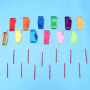 12 Pcs Dance Ribbons Gym Colorful Rhythmic Gymnastics Child Dancing Silk
