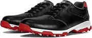 [WCXTY] Waterproof Golf Shoes Mens,Comfortable Lightweight Golf Trainers Spikeless Golf Shoes for Men,Casual Walking Golf Footwear,Slip Resistant,with Lace Up Design (Color : Black, Size : 7)
