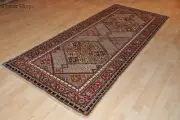 SUPER KAZAK RUG 4'x9' ft. long Hall runner Caucasian design handmade wool rug