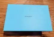 New In Box Tiffany and Co Set of 2 Classic Stemless Crystal Wine Glasses 20 Oz.