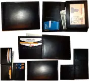 Lot of 6. Man’s Wallet Trifold Wallet 7 Cards ID case New Style tri-fold wallet