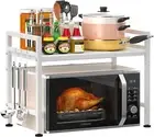 Extendable Microwave Oven Rack, Adjustable Microwave/Toaster Shelf Heavy Duty St