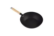 D.LINE BLACK CARBON STEEL PRE-SEASONED WOK 30cm