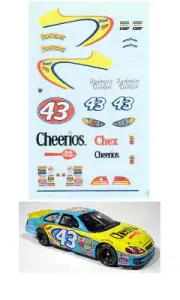 #43 Petty Cheerios Dodge decal (1/64 scale)