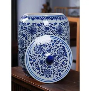 陶瓷水缸帶龍頭泡茶儲水罐家用純凈水缸20斤30斤50斤老式帶蓋水桶