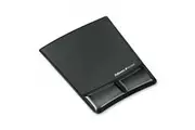Fellowes 9182301 Mousepad Clear Black and Wrist Support Gel