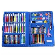 42/150 Piece Set of Children's Brush and Watercolor Pen Set Crayon Art Graffiti DIY Painting Tool Gift Box (boy Plus Girl 2PCS) (Color : 2PCS Blue)