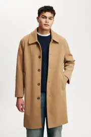 [Cotton On Men] Cotton On Men - Trench Coat - Tan L TAN