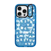 iPhone 16 Pro Impact Ring Stand Case MagSafe Compatible INAP ALPHABET PATTERN