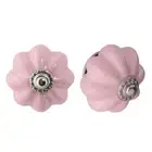 12x Vintage Flower Ceramic Drawer Knobs Furniture Cupboard Door Handle Pink