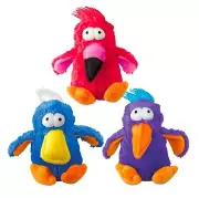 Dog Toys Soft Cuddly Extinct DoDo 6.25 Inch Birds Two Fun Loud Squeakers Inside