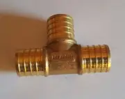 25 Pcs. 1" X 1" X 1" Pex Tee, One Inch Pex Tee, Lead Free Brass 23-1-3=25