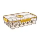 Egg Holder for Fridge 24 Egg Container for Refrigerator Plastic Egg Organizer...