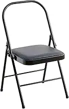 Yoga Chair,Foldable Yoga Prop Metal Frame,Yoga Studio Pilates Chair,for Dining Home Office Indoor Outdoor Use