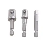 Easy Use 4 3/8" Steel Drill Bit Bar Socket Driver Shank Adapter Set