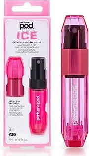 Travalo Ice Blue Refillable Perfume Spray Bottle - 5ml, High-Definition Spray Head, Pocket-Sized