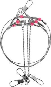 Stainless Steel Wire Balance Fishing Leaders Set Sea Fishing Hook Rigs Swivel Snap for Easy Bait Placement Fish Attraction