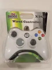 Old Skool Wired USB Controller for PC & Xbox 360 - White
