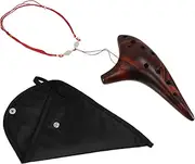 Toddmomy Ceramic Ocarina Flute 12-hole Alto for Adults Boys and Girls Music Instrument for Beginners Nice Tuning Unique Appearance