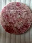 15" Rose Quartz Table Top semi precious stones pietradura home decor
