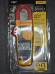 Sealed Fluke 302+ Digital Clamp Meter with Carrying Case