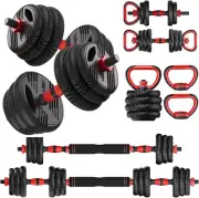 Li Fitness Adjustable Dumbbell Set, 10KG/15KG/20KG Weights, 4-in-1 Dumbbell S...
