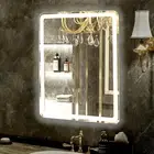 LED Bathroom Mirror 20"X28" with Front and Backlight, Rounded Corner Frameless,