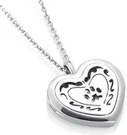 BIAIHQIE Heart Diffuser Essential Oil Perfume Pendant Necklace Pads As Gift