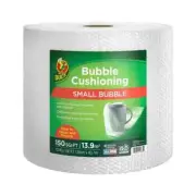 Duck Brand Small Bubble Cushioning Wrap, 12 in x 30 ft, Clear