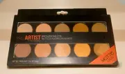Pro Artist By Style Essentials Large 10-Color Bronzer Palette-1.2 Oz-New/DC/READ