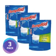 [3 PACK] DampRid Moisture Absorber Refill Bag 1.19kg - Fragrance Free | Damp Rid
