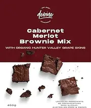 Devine Connoisseur Cabernet Merlot Brownie Mix - Premium Dessert with Upcycled Grape Skins, Zero Alcohol, Nutrient-Rich Prebiotic Fiber, Australian Made, No Preservatives - 400g