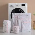 Sock Laundry Bag Colorful Small Tree Washing Machine Pouch Underwear
