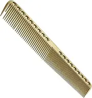 Nicoone Professional Hair Combs, Aviation Aluminum Metal Cutting Comb Hairdressing Comb, Salon Comb Master Barber Comb for Cutting and Hair Styling (8.4x1in, Gold)