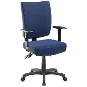 Flash II Deluxe Heavy-Duty Ergonomic Chair Arms Dark Navy